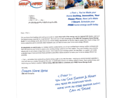 8.5 x 11 Energy Audit Letter Sample Letter Image
