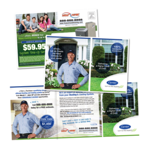 6 x 14 Fold Over System Rebate Post Card Carrier Sample Post Card