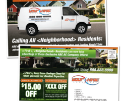 8.5 x 5.5 Neighborhood Promotional Post Card Sample Post Card
