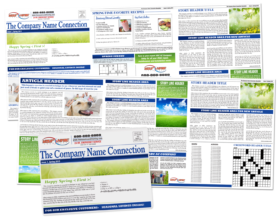 Seasonal Company Newsletter HVAC Newsletter Sample Mailer Image