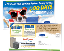 6 x 11 Dog Days of Summer Post Card